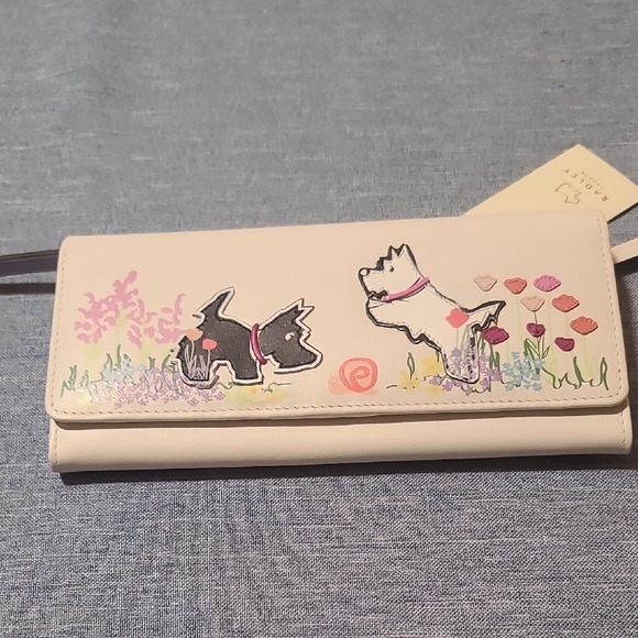 RADLEY LONDON Cream and Pink Key & Card Holder - Picture 3 of 9